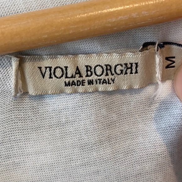 Viola Borghi Made in Italy | flowery sequin top - Picture 6 of 6